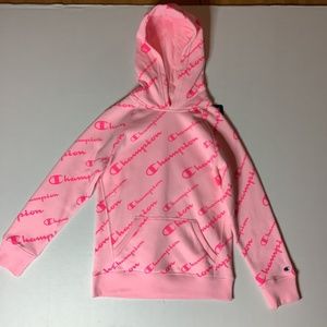 Pink. champion hoodie for little girls